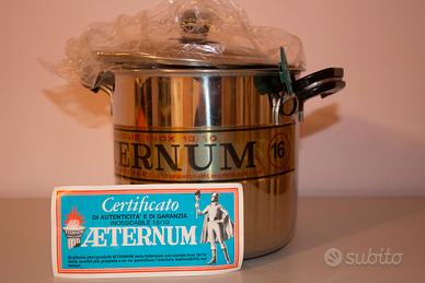 Pentola AETERNUM ACCIAIO 18/10 triplo fondo-mis.16
