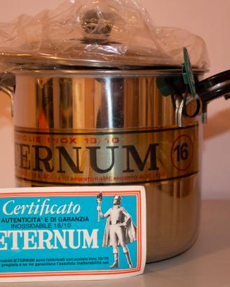 Pentola AETERNUM ACCIAIO 18/10 triplo fondo-mis.16