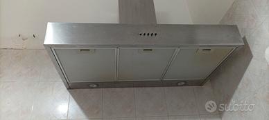 cappa per cucina completamente in acciaio da 90 ce
