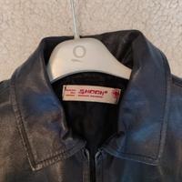 Giacca ecopelle nera