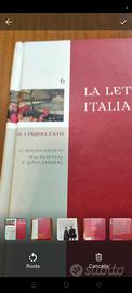 libri lotto La letteratura italiana 19 volumi 