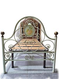 Letto singolo in ferro battuto modello Cadore