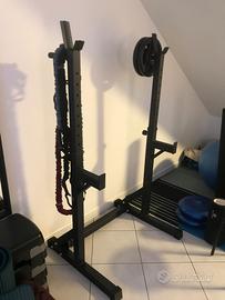 Rack regolabile per bilanciere / squat – home gym