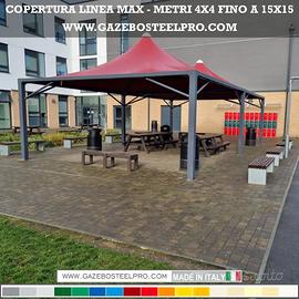 GAZEBO LINEA MAXI - DA 4X4 A 15X15 - QUALITA TOP