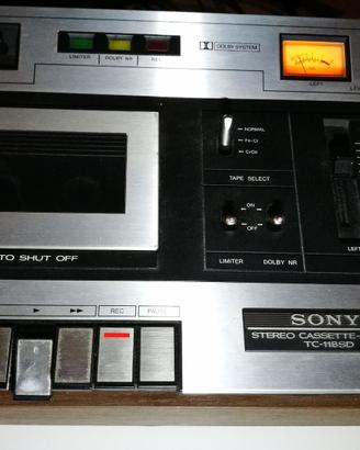 Sony TC-118SD Piastra Tape Deck Cassette