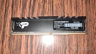 RAM per PC DESKTOP 8 GB DDR4 2666 MHz