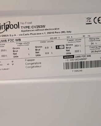 Congelatore WHIRLPOOL come nuovo