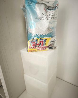 Kit Deumidificatore: 2 Vaschette + 3 Ricariche Sal