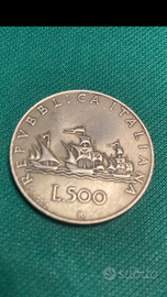 500 lire bandiere contrarie