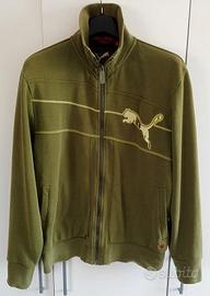 PUMA Felpa ORIGINALE Colore Verde Militare Slavato