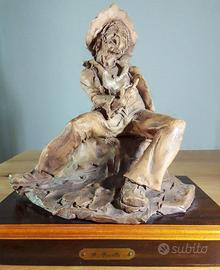 G. Gusella scultura terracotta 1977