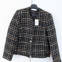 Giacca donna nero e oro Un Jour Ailleurs