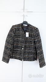 Giacca donna nero e oro Un Jour Ailleurs