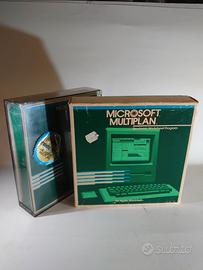 1982 MICROSOFT MULTIPLAN COMPLETO DI MANUALE APPLE