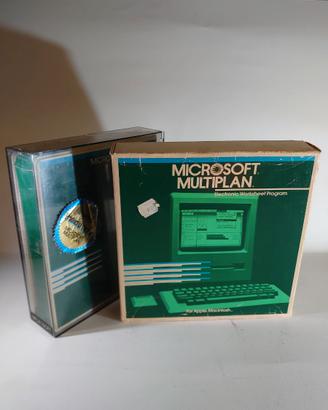 1982 MICROSOFT MULTIPLAN COMPLETO DI MANUALE APPLE