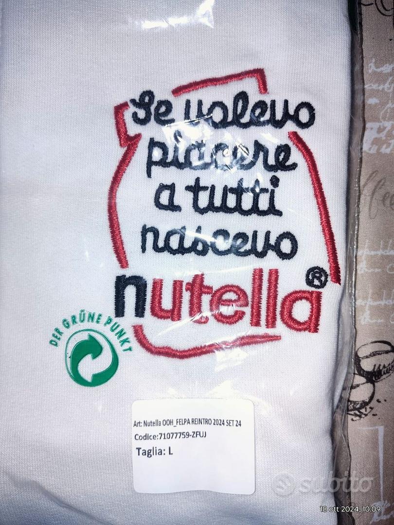Felpa della Nutella originale taglia L Abbigliamento e Accessori In vendita a Torino
