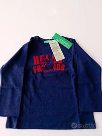 Maglia maniche lunghe leggera Benetton nuova