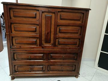 baule in legno massello 