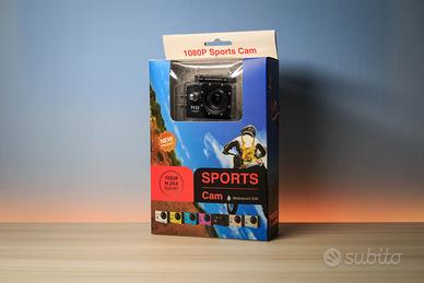 Action cam nuova con accessori