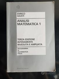 Analisi Matematica 1 - Enrico Giusti - Ottime cond