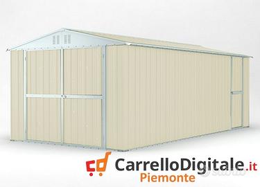 Box garage auto in Acciaio 327x611cm 19mq avorio