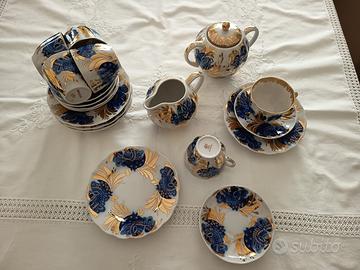 Servizio caffè porcellana russa lomonosov