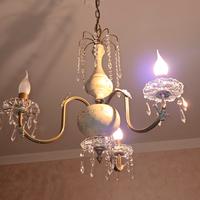 lampadario metallo e cristallo swarovski 