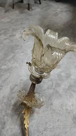 applique ottone e vetro di murano 