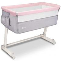 Lettino next to me 3-in-1 Lionelo Theo Rosa