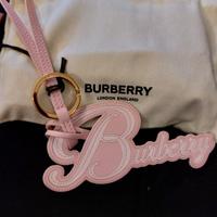 Portachiavi Burberry in  pelle rosa nuovo