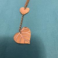 Collana Stroili in ottone rosato e glitter