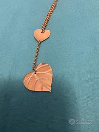 Collana Stroili in ottone rosato e glitter