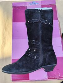 Stivali da bambina in pelle