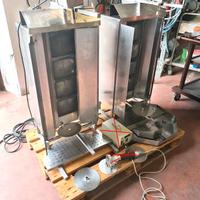 2 griglie cuoci kebab usate