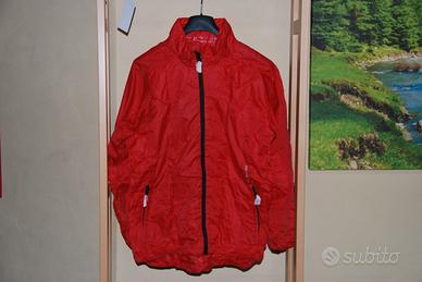 Campagnolo giacca k-way dynamic colore rosso felpa