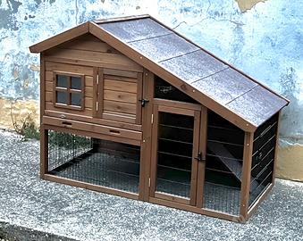 Casetta con recinto per galline - conigli