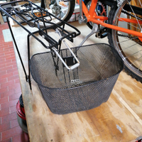 Portapacchi + cesto + cavalletto x bicicletta
