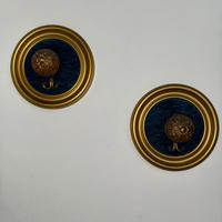 Coppia Appendiabiti Vintage a Medaglione