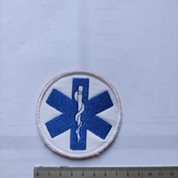 Patch Croce Esculapio tonda per divisa