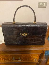 Borsa vera pelle coccodrillo