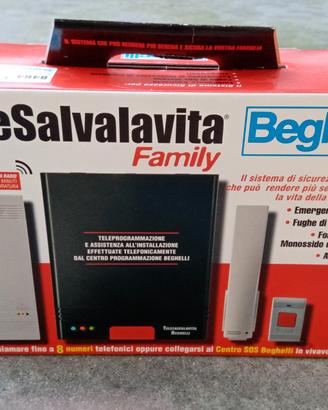 TELESALVALAVITA BEGHELLI NUOVO con RILEVATORE GAS
