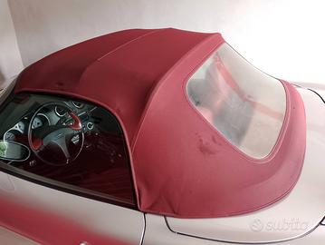 capote in tela bordeaux Fiat Barchetta 