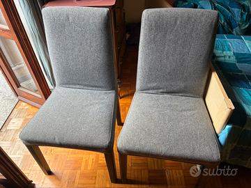 2 sedie color grigio
