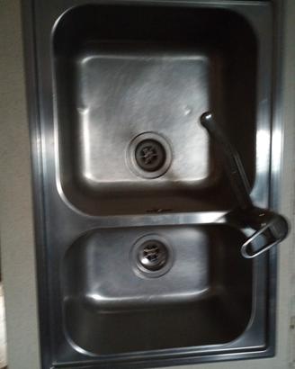 lavello,  doppio acciaio inox