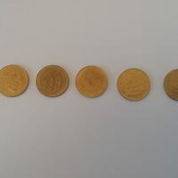 Lotto di 5 monete da 200 lire San Marino