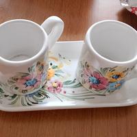 coppia tazzine con vassoietto