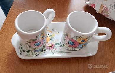 coppia tazzine con vassoietto