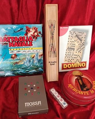 Lotto 6 giochi da tavolo 