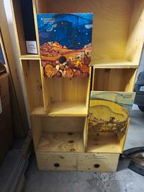 cantinetta con scomparti 