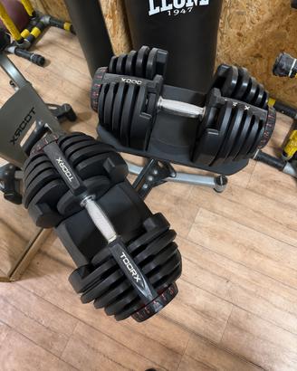 Manubri regolabili TOORX da 5 a 40 kg + base
